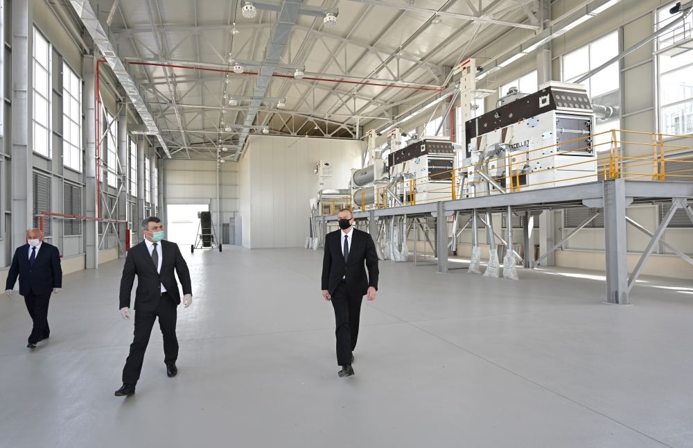Ağcabədidə dənli bitki toxumlarının emalı zavodu istifadəyə verilib (FOTO/VİDEO) (YENİLƏNİB)