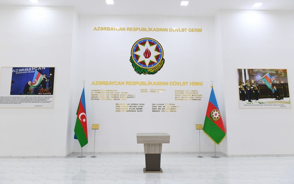 Prezident İlham Əliyev Tərtərdə Dövlət Rəmzləri Muzeyinin açılışında iştirak edib (FOTO/VİDEO) (YENİLƏNİB)
