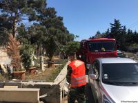 Yasamal qəbiristanlığındakı yanğın söndürüldü (ƏLAVƏ OLUNUB) (FOTO)
