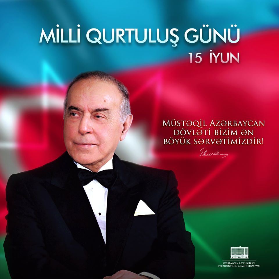 Prezident İlham Əliyevin rəsmi "Facebook" səhifəsində Milli Qurtuluş Günü münasibətilə paylaşım edilib (FOTO)