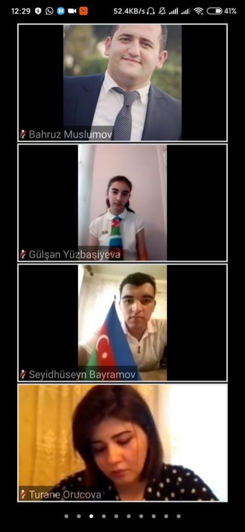 Milli Məclisin Gənclər və idman komitəsi gənclərlə onlayn konfrans keçirib (FOTO)