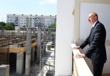 Prezident İlham Əliyev Gəncə İdman Sarayının tikintisi ilə tanış olub (FOTO/VİDEO) (YENİLƏNİB)
