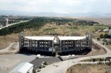 Prezident İlham Əliyev Gəncə İdman Sarayının tikintisi ilə tanış olub (FOTO/VİDEO) (YENİLƏNİB)