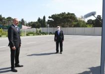 Prezident İlham Əliyev Bakının Nizami rayonunda “Azərenerji” Açıq Səhmdar Cəmiyyətinin yenidən qurulan “8-ci km” yarımstansiyasının açılışında iştirak edib (FOTO) (YENİLƏNİB)
