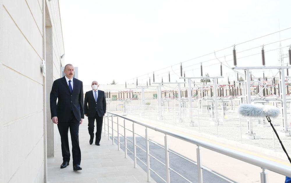 Prezident İlham Əliyev Bakının Nizami rayonunda “Azərenerji” Açıq Səhmdar Cəmiyyətinin yenidən qurulan “8-ci km” yarımstansiyasının açılışında iştirak edib (FOTO) (YENİLƏNİB)