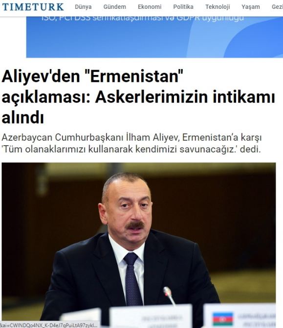 Xarici KİV-lər Ermənistanın hərbi təxribatını geniş işıqlandırır (FOTO)