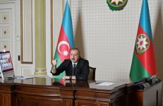 Prezident İlham Əliyevin sədrliyi ilə Nazirlər Kabinetinin 2020-ci ilin birinci yarısının sosial-iqtisadi inkişafının yekunlarına və qarşıda duran vəzifələrə həsr olunan iclası keçirilib (FOTO/VİDEO) (YENİLƏNİB 2)