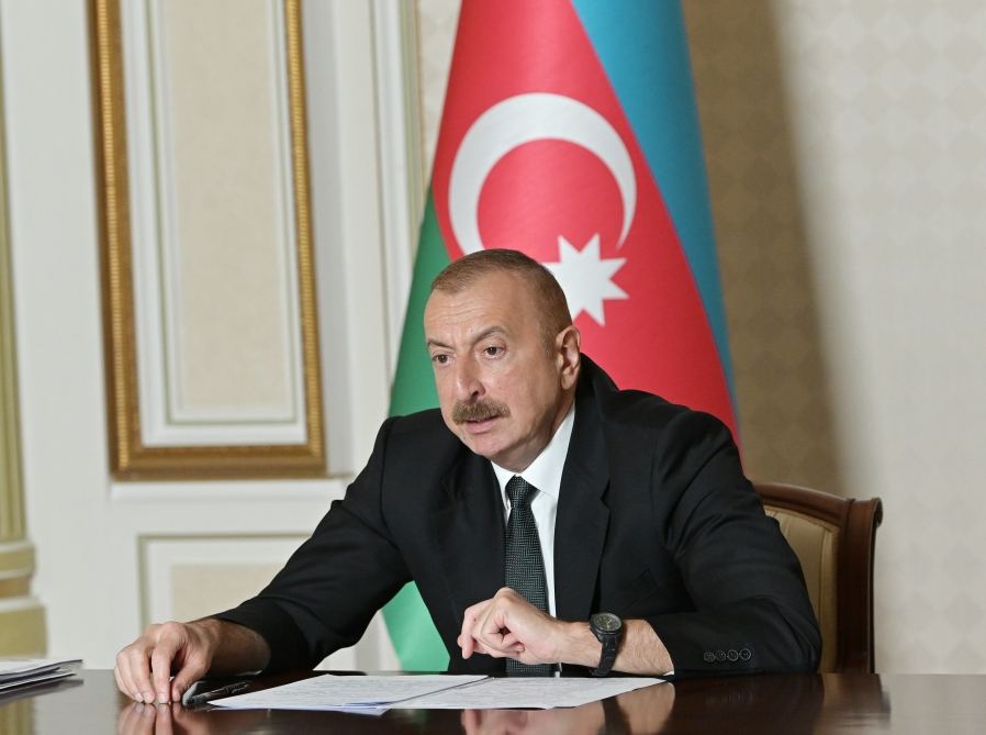 Prezident İlham Əliyevin yanında su təsərrüfatının vəziyyətinə həsr olunmuş videoformatda müşavirə keçirilib (FOTO/VİDEO) (YENİLƏNİB 2)