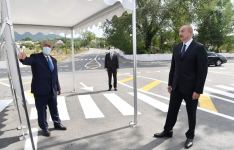 Prezident İlham Əliyev İsmayıllıda Təzəkənd-Ağbulaq-Qoşakənd avtomobil yolunun yenidənqurmadan sonra açılışında iştirak edib (FOTO) (YENİLƏNİB)