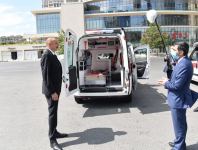 Prezident İlham Əliyevin tapşırığı ilə ölkəmizə yeni təcili tibbi yardım avtomobilləri gətirilib (FOTO) (YENİLƏNİB)