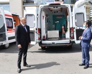 Prezident İlham Əliyevin tapşırığı ilə ölkəmizə yeni təcili tibbi yardım avtomobilləri gətirilib (FOTO) (YENİLƏNİB)