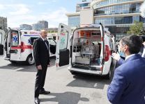 Prezident İlham Əliyevin tapşırığı ilə ölkəmizə yeni təcili tibbi yardım avtomobilləri gətirilib (FOTO) (YENİLƏNİB)