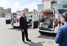 Prezident İlham Əliyevin tapşırığı ilə ölkəmizə yeni təcili tibbi yardım avtomobilləri gətirilib (FOTO) (YENİLƏNİB)