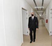 Prezident İlham Əliyev Qəbələdə quraşdırılan modul tipli xəstəxanada yaradılan şəraitlə tanış olub (FOTO) (YENİLƏNİB)