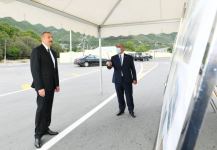 Prezident İlham Əliyev Şəkidə Qoxmuq-Baltalı-Babaratma-Qaradağlı-Qudula-Daşüz avtomobil yolunun açılışında iştirak edib (FOTO) (YENİLƏNİB)