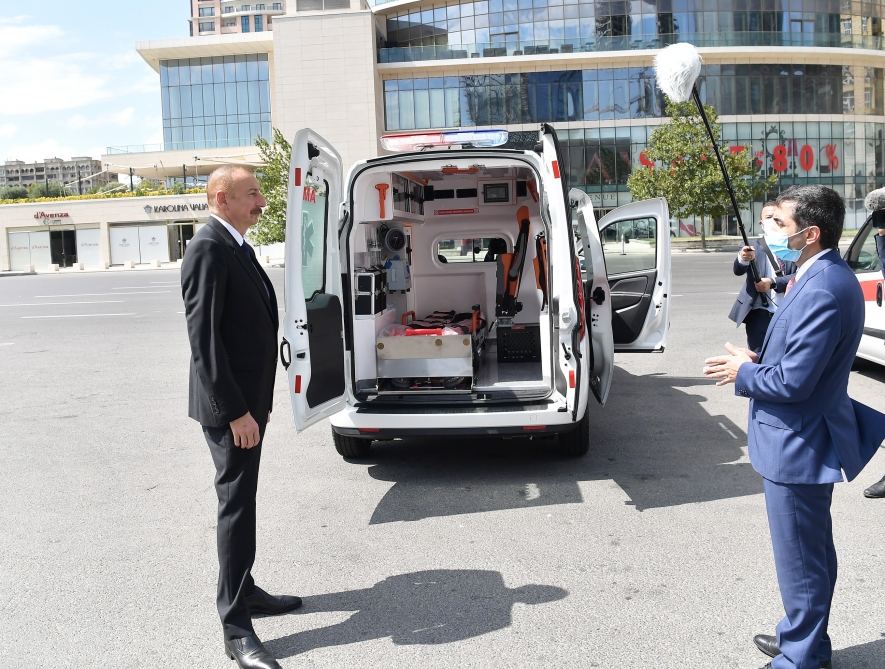 Prezident İlham Əliyevin tapşırığı ilə ölkəmizə yeni təcili tibbi yardım avtomobilləri gətirilib (FOTO) (YENİLƏNİB)