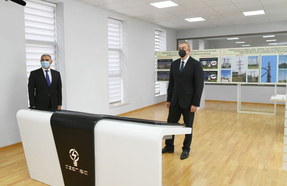 Prezident İlham Əliyev “Azərişıq” ASC-nin Balakən Avtomatik İdarəetmə və Nəzarət Mərkəzinin istifadəyə verilməsi tədbirində iştirak edib (FOTO) (YENİLƏNİB)