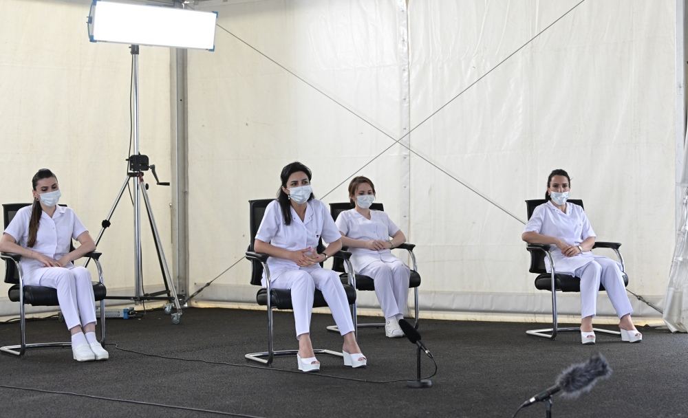 Prezident İlham Əliyev Şəkidə modul tipli xəstəxanada yaradılan şəraitlə tanış olub (FOTO) (YENİLƏNİB)