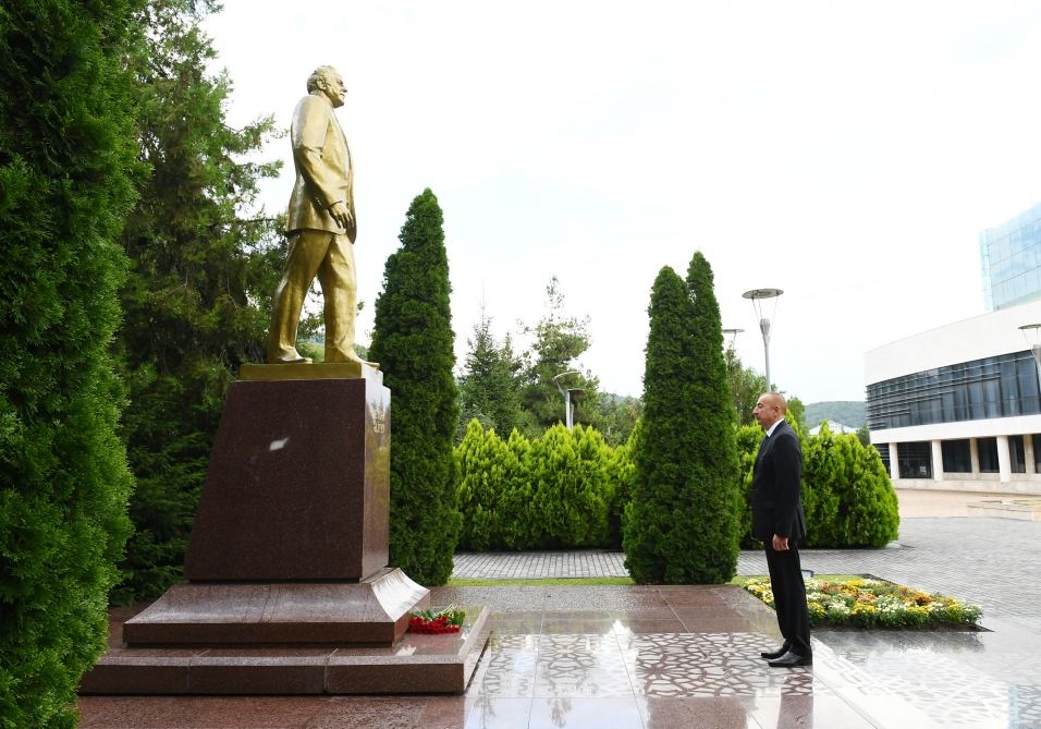 Prezident İlham Əliyev Qəbələ rayonunda da səfərdə olub (FOTO) (YENİLƏNİB)
