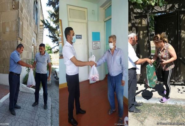 Deputat Sevil Mikayılovanın təşəbbüsü ilə Xudat sakinlərinə Qurban  sovqatları paylanılıb (FOTO)