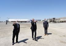 Prezident İlham Əliyev “Qarabağ” yatağının dayaq blokunun dənizə yola salınması mərasimində iştirak edib (FOTO/VİDEO) (YENİLƏNİB 2)