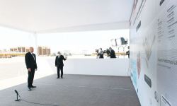 Prezident İlham Əliyev “Qarabağ” yatağının dayaq blokunun dənizə yola salınması mərasimində iştirak edib (FOTO/VİDEO) (YENİLƏNİB 2)