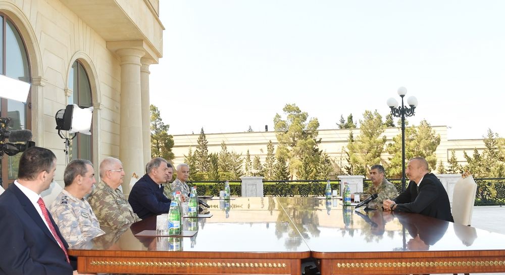 Prezident İlham Əliyev Türkiyənin Milli Müdafiə nazirinin başçılıq etdiyi nümayəndə heyətini qəbul edib (FOTO/VİDEO) (YENİLƏNİB)
