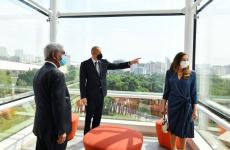 Prezident İlham Əliyev və birinci xanım Mehriban Əliyeva ADA Universitetinin iki yeni korpusunun açılışında iştirak ediblər (FOTO) (YENİLƏNİB-2)