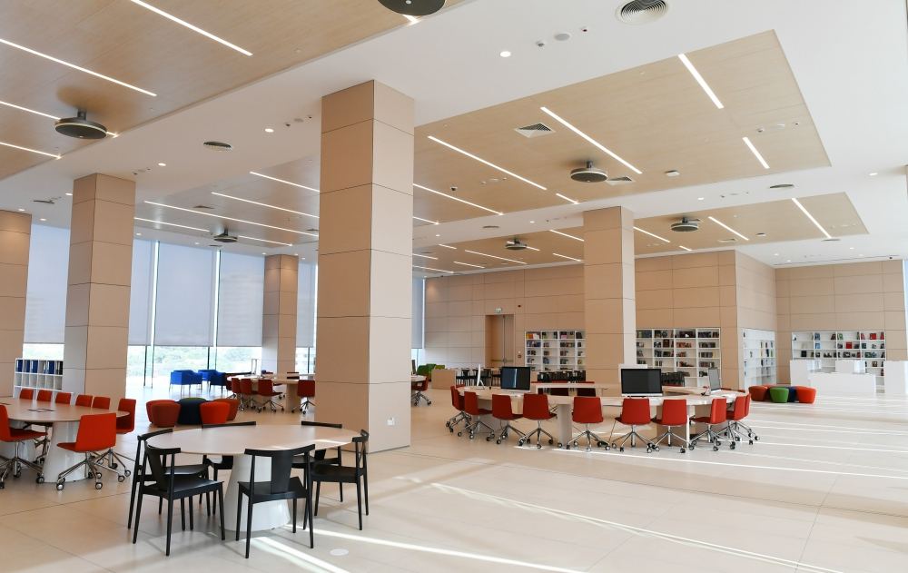 Prezident İlham Əliyev və birinci xanım Mehriban Əliyeva ADA Universitetinin iki yeni korpusunun açılışında iştirak ediblər (FOTO) (YENİLƏNİB-2)