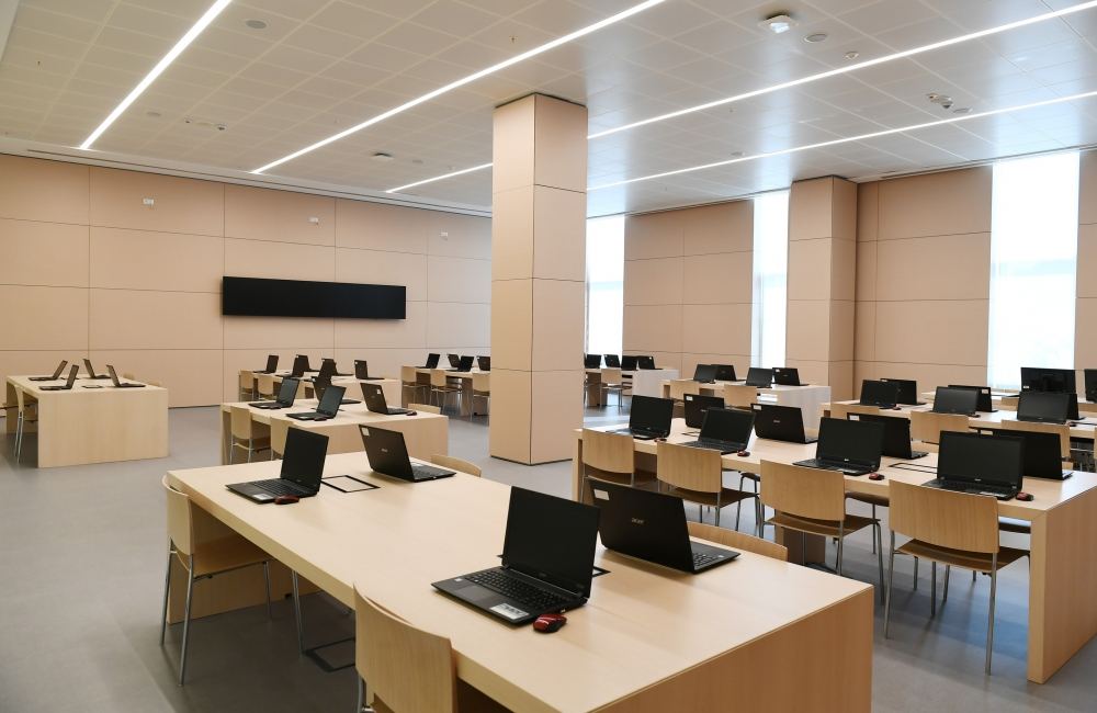 Prezident İlham Əliyev və birinci xanım Mehriban Əliyeva ADA Universitetinin iki yeni korpusunun açılışında iştirak ediblər (FOTO) (YENİLƏNİB-2)