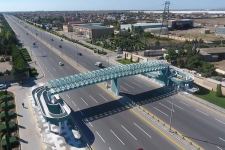 Prezident İlham Əliyev Mərdəkan-Zuğulba avtomobil yolunda yerüstü piyada keçidinin açılışında iştirak edib  (FOTO) (YENİLƏNİB)