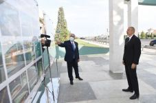 Prezident İlham Əliyev Mərdəkan-Zuğulba avtomobil yolunda yerüstü piyada keçidinin açılışında iştirak edib  (FOTO) (YENİLƏNİB)
