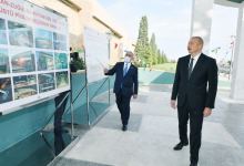 Prezident İlham Əliyev Mərdəkan-Zuğulba avtomobil yolunda yerüstü piyada keçidinin açılışında iştirak edib  (FOTO) (YENİLƏNİB)