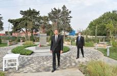 Prezident İlham Əliyev Əmircan qəsəbəsində parkda yaradılan şəraitlə tanış olub (FOTO) (YENİLƏNİB)