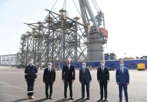 Prezident İlham Əliyev “Abşeron” yatağının dəniz əməliyyatlarının təməlqoyma mərasimində iştirak edib (FOTO/VİDEO) (YENİLƏNİB-2)