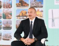 Prezident İlham Əliyev “Abşeron” yatağının dəniz əməliyyatlarının təməlqoyma mərasimində iştirak edib (FOTO/VİDEO) (YENİLƏNİB-2)