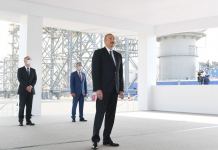 Prezident İlham Əliyev “Abşeron” yatağının dəniz əməliyyatlarının təməlqoyma mərasimində iştirak edib (FOTO/VİDEO) (YENİLƏNİB-2)