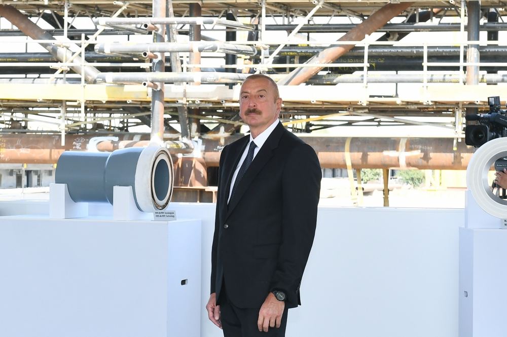 Prezident İlham Əliyev “Abşeron” yatağının dəniz əməliyyatlarının təməlqoyma mərasimində iştirak edib (FOTO/VİDEO) (YENİLƏNİB-2)