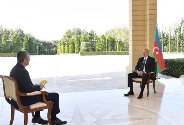Zəfər xronikası. 7 oktyabr 2020-ci il: Prezident İlham Əliyev CNN-Türk televiziyasına müsahibə verib (FOTO/VİDEO)