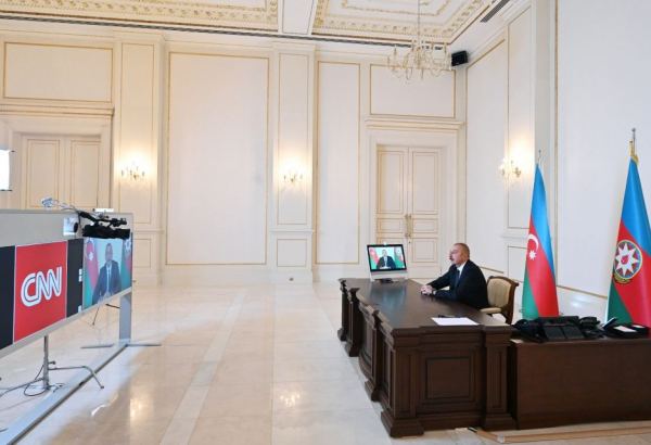 Zəfər xronikası. 9 oktyabr 2020-ci il: Prezident İlham Əliyev “CNN International” televiziya kanalının “Connect the World” verilişinə müsahibə verib (FOTO/VİDEO)