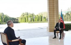 Prezident İlham Əliyev Rusiyanın RBK televiziya kanalına müsahibə verib (FOTO/VİDEO) (YENİLƏNİB)