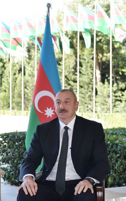 Prezident İlham Əliyev Rusiyanın RBK televiziya kanalına müsahibə verib (FOTO/VİDEO) (YENİLƏNİB)