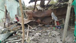 Ermənilər Ağdamın kəndlərini atəşə tutur, 3 evə mərmi düşüb (FOTO)