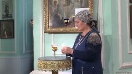 Gəncədəki kilsədə ermənilərin raket zərbələrinin qurbanı olmuş şəhər sakinlərinin anım mərasimi keçirilib (FOTO)