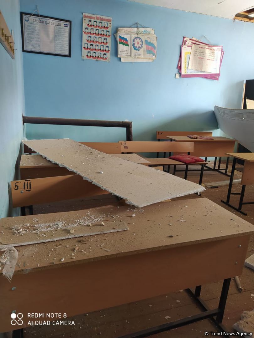 Ermənistanın Tərtərdə dağıtdığı məktəb (FOTO/VİDEO)