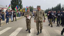 Xocavəndli məcburi köçkünlər bayraq yürüşü keçirdi (FOTO)