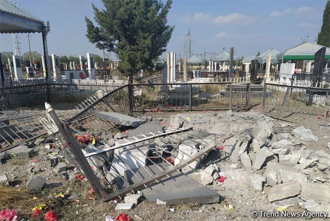 Erməni atəşi nəticəsində Tərtər qəbiristanlığında həlak olanların sayı 4-ə çatdı
(ƏLAVƏ OLUNUB-3) (FOTO)