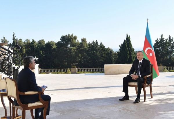 Zəfər xronikası. 16 oktyabr 2020-ci il: Prezident İlham Əliyev Türkiyənin “A Haber” televiziya kanalına müsahibə verib (FOTO/VİDEO)