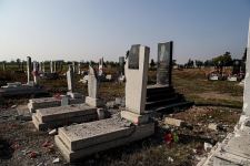 Ermənistan növbəti dəfə qəbiristanlığı atəşə tutdu (FOTO)
