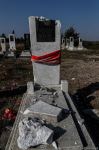 Ermənistan növbəti dəfə qəbiristanlığı atəşə tutdu (FOTO)